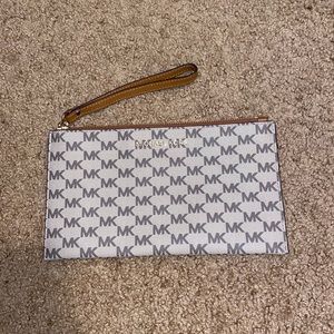 Michael Kors Jet Set Logo Coated Canvas Pouch